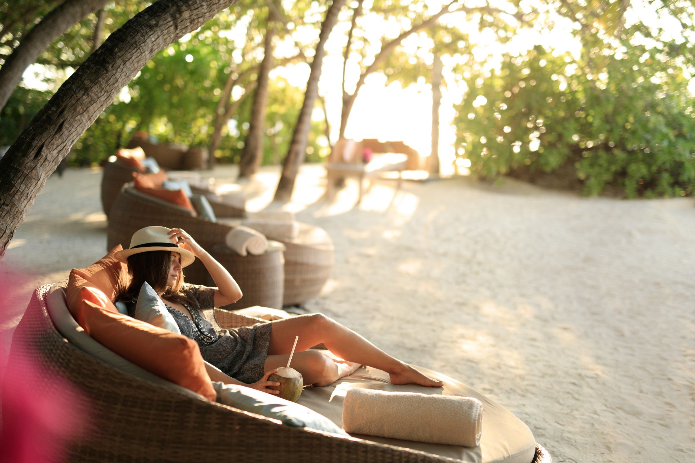 Baros Maldives relaxing beach lifestyle