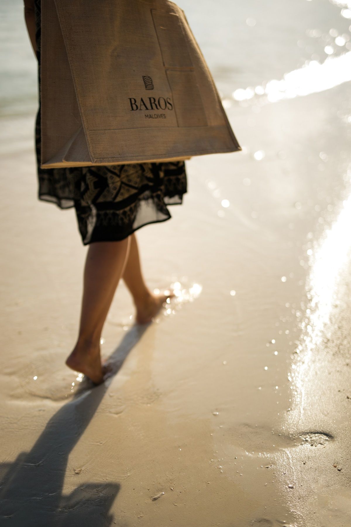 Baros Maldives beach stroll