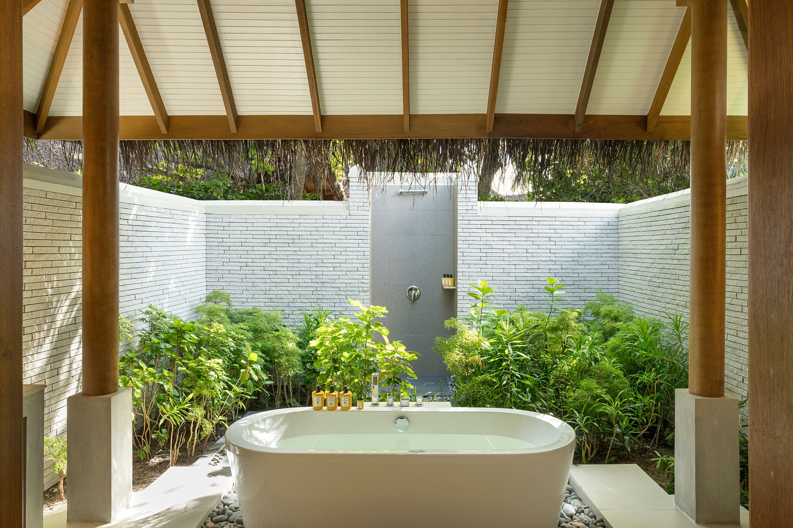 Baros deluxe beach villa bathroom