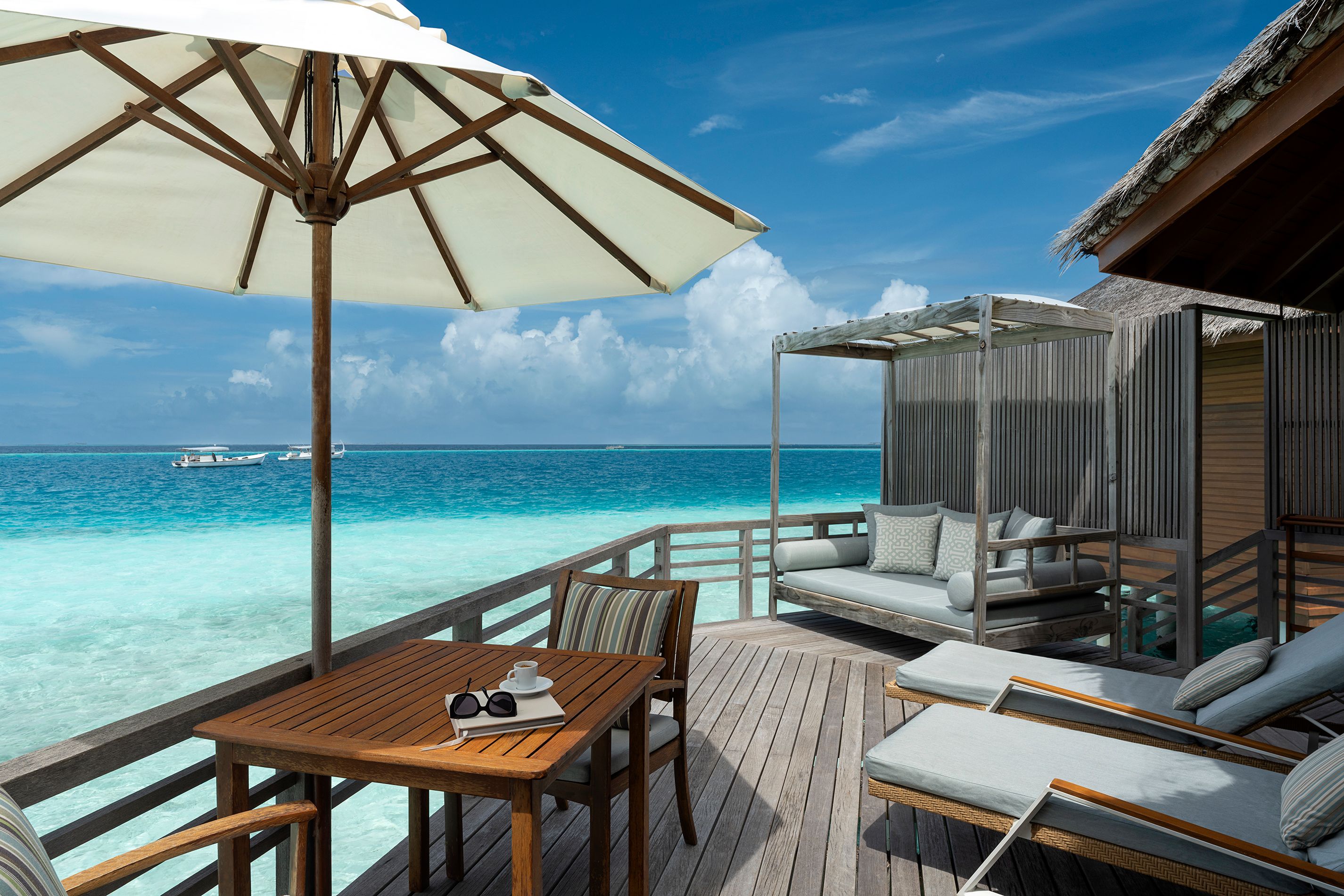Baros water villa deck