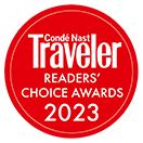 Condé Nast Traveler Readers' Choice Awards 2023 badge