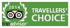 Tripadvisor Travellers' Choice 2014 badge