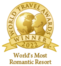 World Travel Awards 2022 winner badge: World's Most Romantic Resort