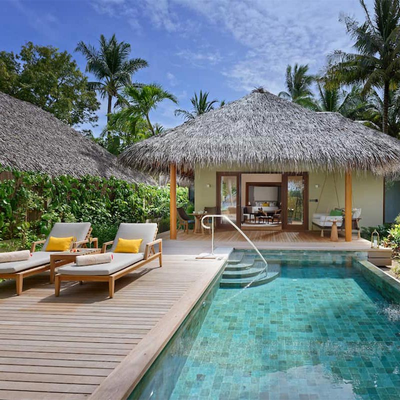 Large Pool at Baros Residence in Maldives 