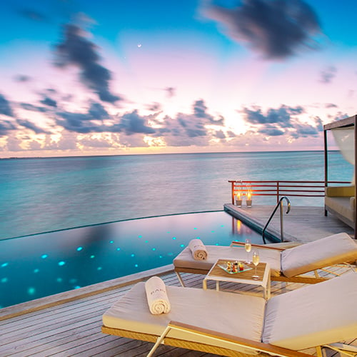 Luxury Seating at Villas in Maldives
