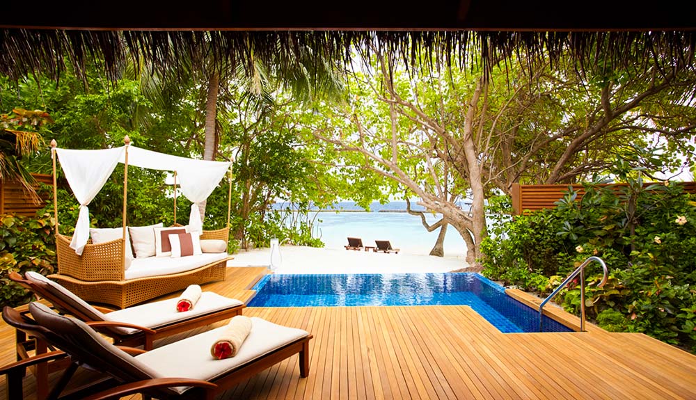 Pool Villa Exterior at Baros Maldives