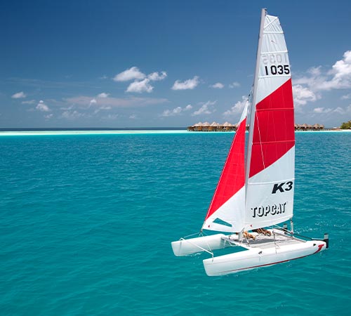 Catamaran at Baros Maldives 