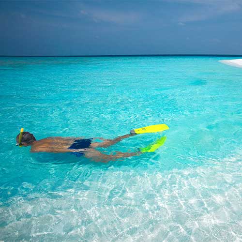 Snorkeling at Baros Maldives