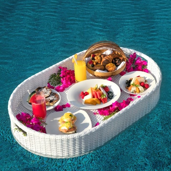 Pool Dining Experience at Baros Maldives