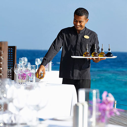 Dining Arrangements at Baros Maldives 