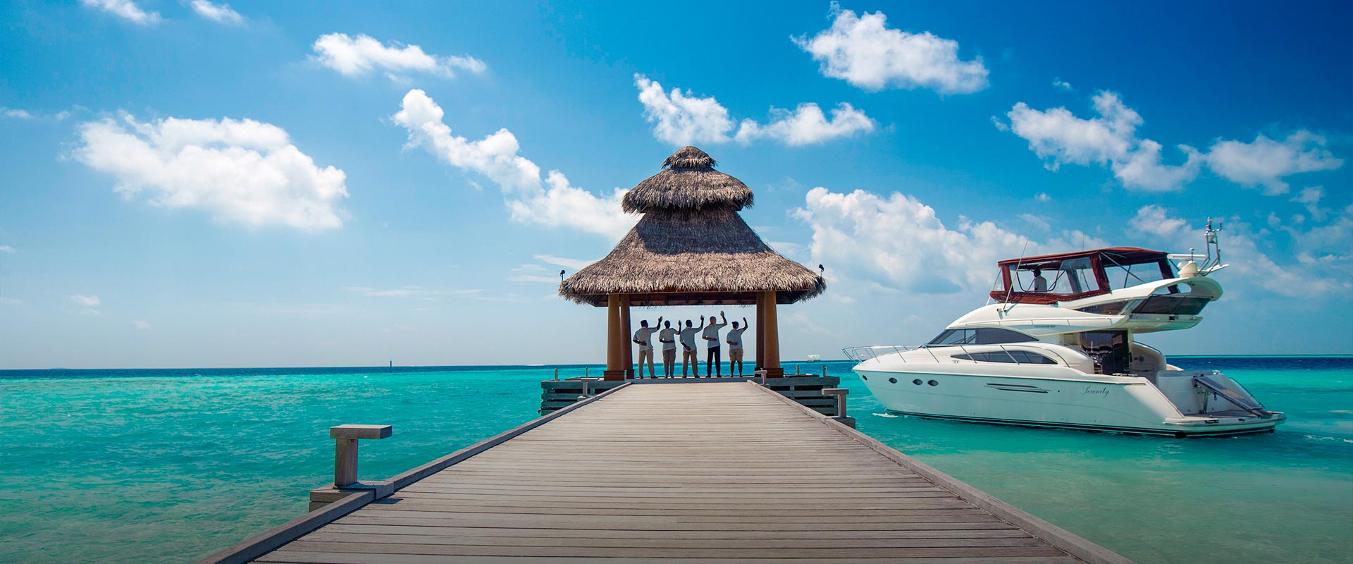 Arrival-Jetty at Baros Luxury Resort Maldives