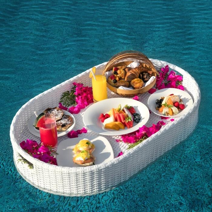 Luxury Floating Breakfast at Baros Maldives 
