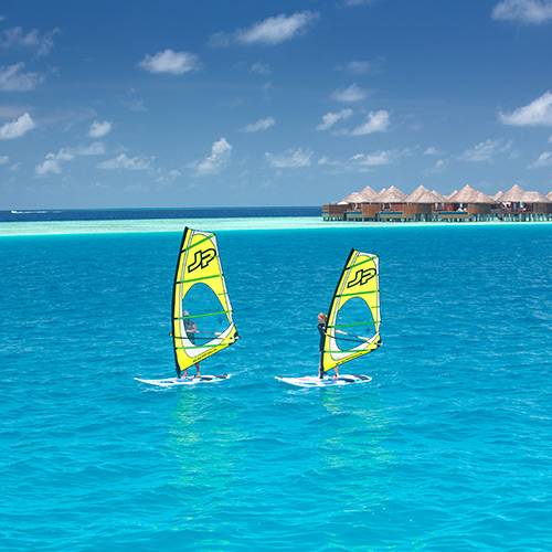 Windsurfing at Baros Maldives