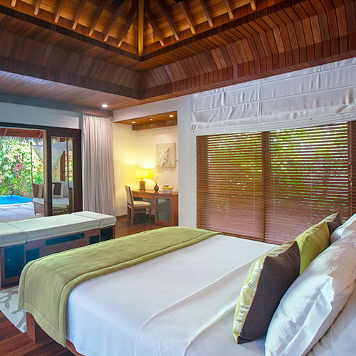 Pool Villa Luxury Bedrooms at Baros Maldives