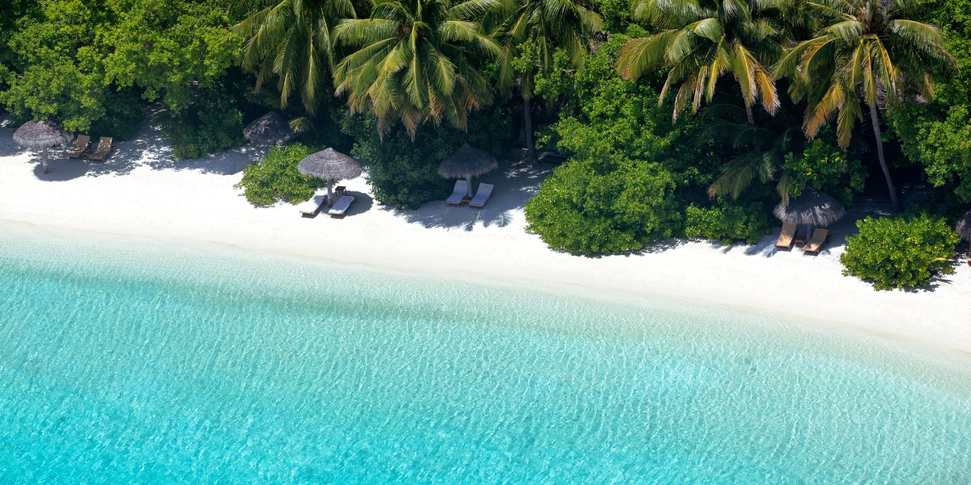 Private Beach at Baros Maldives 