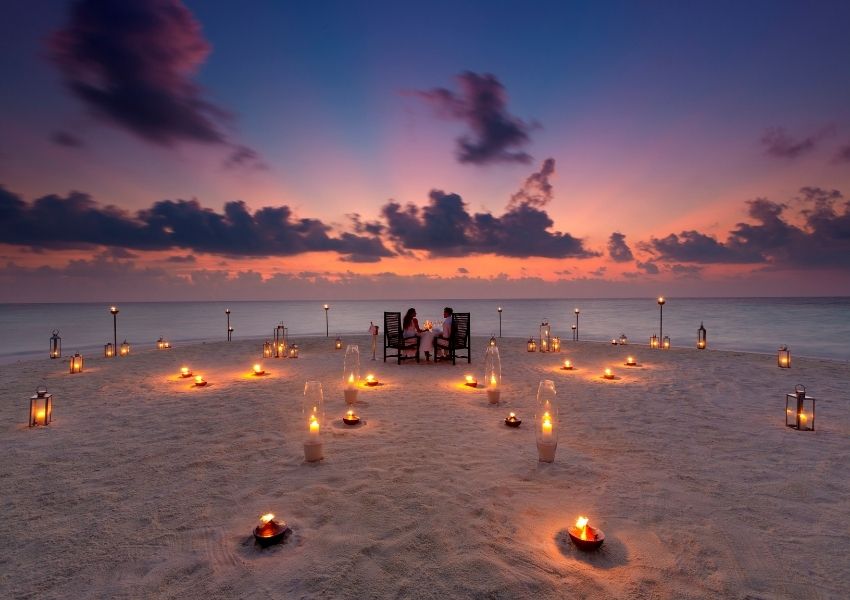 Romantic Island Dinner at Baros Maldives