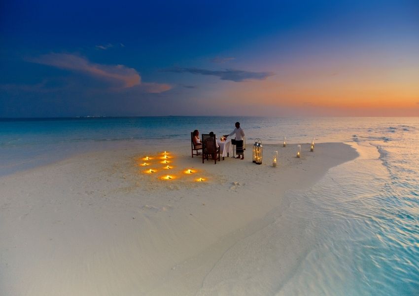 Romantic Island Dining at Baros Maldives