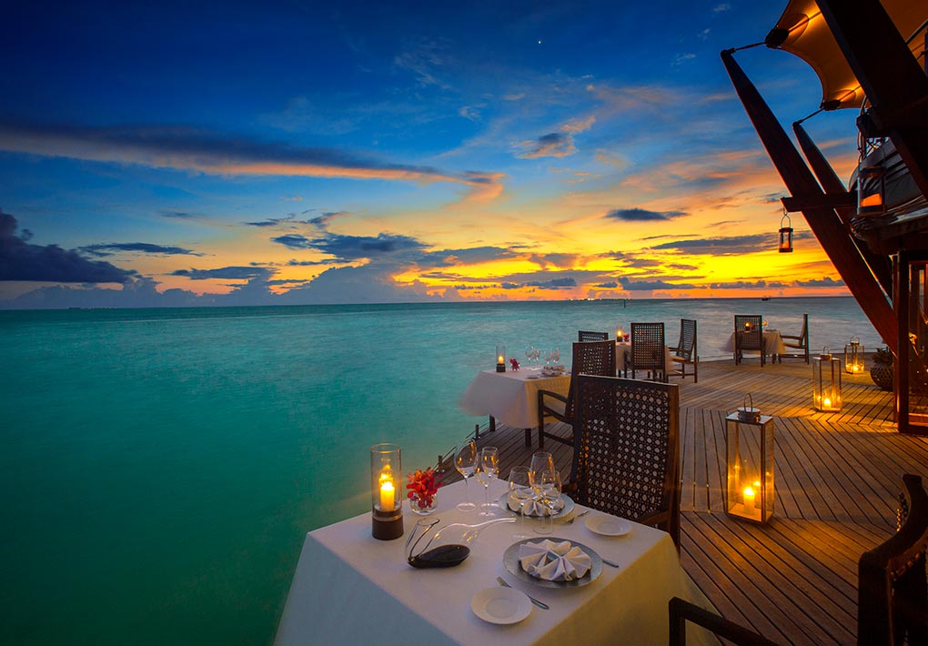 Lighthouse Restaurant with Sea Views at Baros Maldives