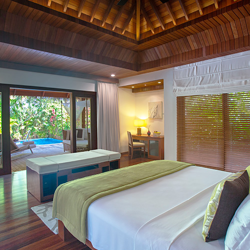 Cozy Beds at Baros Maldives