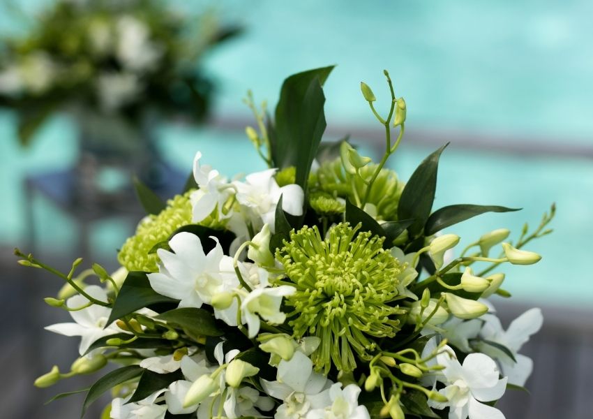 Flower Arrangements at Baros Maldives 